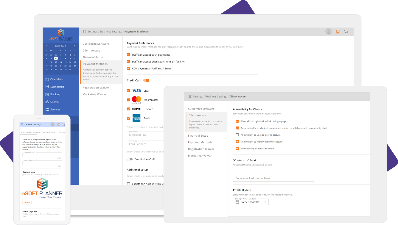screenshot of eSoft Planner